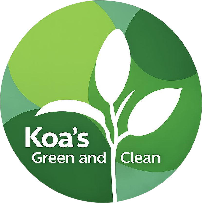 Koa’s Green and Clean logo